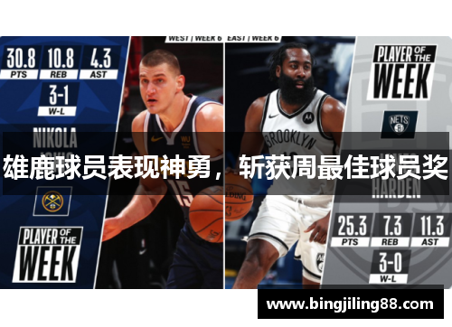 雄鹿球员表现神勇，斩获周最佳球员奖